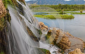 Scenic Fall Creek Falls Landscape along the Snake River Idaho in Summer