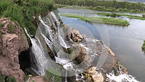 Scenic Fall Creek Falls Landscape Idaho