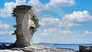 Scenic Fathom Five National Marine Park and famous Flowerpot Island accessible by tourist bot from Tobermory