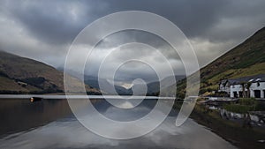 Scenic Glacial Lake in North Wales