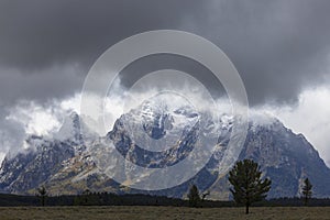 Scenic Grand Teton National Park Wyoming Landscape in Autumn