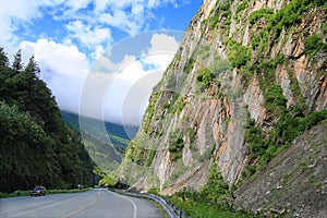 Scenic highway in Alaska