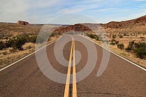 Scenic Highway in Big Bend National Park