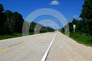 Scenic highway in Ontario / Canada near Lake Superior photo