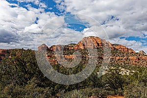 Sedona Arizona Red Rocks in Upper Sonoran Desert Landscape Spring Hiking photo