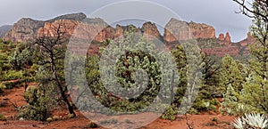 Sedona Arizona Red Rocks in Upper Sonoran Desert Landscape Spring Hiking photo