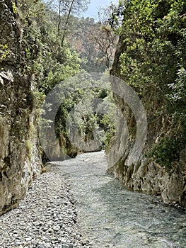 Rio Chillar, water hiking trail in Nerja, Spain photo