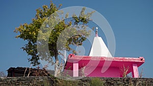 Scenic Hilltop Temple: Himalayan Region, Pauri Garhwal, Uttarakhand, India