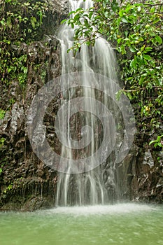 Scenic Island Waterfall