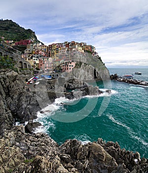 Scenic Italian town of Manarola