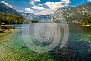 Scenic Lake Bohinj Slovenia