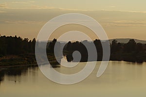 A scenic lake in Dalarna photo