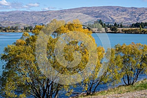 Scenic Lake Dunstan and surrounds at Cromwell