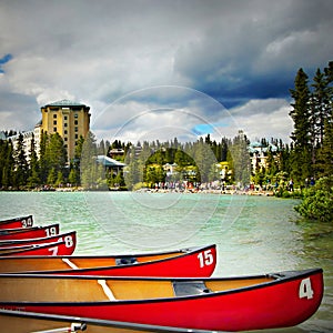 Scenic Lake Louise, Banff National Park, Canada