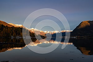 Scenic Landscape and Andalsnes Town Panorama