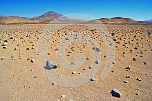 Scenic landscape of Atacama Desert in Chile