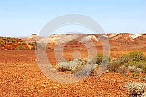 Scenic sacred landscape in the Breakaways, Australia photo