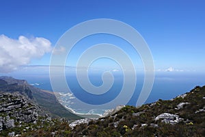 Scenic landscape of Camp bay, Cape town, South Africa