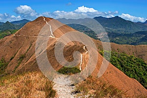 Scenic landscape of crater of inactive volcano. El Valle de Anton area, Panama