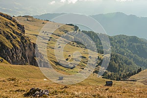 Scenic landscape of Dolomites in Italy