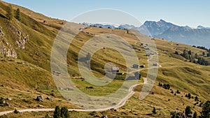 Scenic landscape of Dolomites in Italy