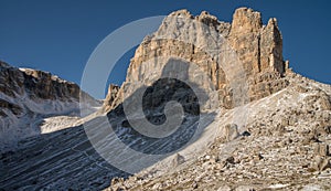 Scenic landscape of Dolomites in Italy