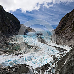 Scenic landscape at Franz Josef Glacier photo