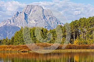 Scenic Landscape in Grand Teton National Park in Autumn