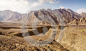 Hajar Mountains in UAE photo