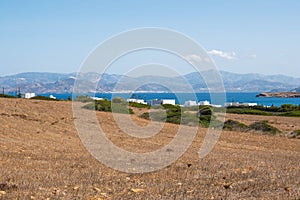Scenic landscape of the island of Paros.
