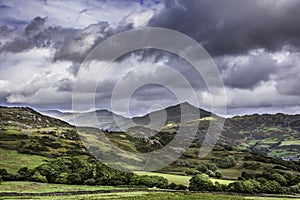 Scenic landscape of Lake District,Cumbria,Uk