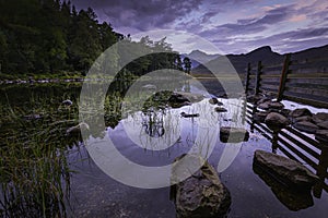 Scenic landscape of Lake District,Cumbria,Uk