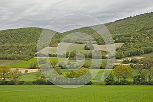 Scenic landscape of Monti Sibilini national park in Umbria