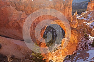 Natural Arch Landscape Bryce Canyon National Park Utah