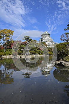 Scenic landscape of Osaka Castle Park