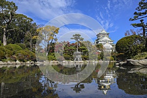 Scenic landscape of Osaka Castle Park