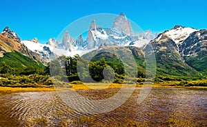 Scenic landscape in Patagonia, South America