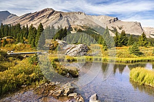 Scenic Landscape Pipestone Mountain Red Deer Lakes Banff National Park Canadian Rockies