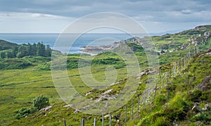 Scenic landscape in Point of Sleat, the southernmost point of Skye. Scotland.