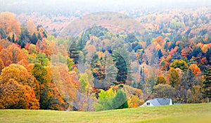 Scenic landscape in Vermont