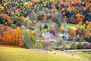 Scenic landscape in Vermont