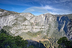 Scenic landscape of Yosemite Granite Cliff