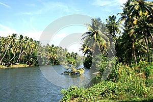 Scenic landscapes of Anchuthengu, Keerala