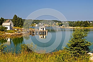 Scenic Maine fishing village