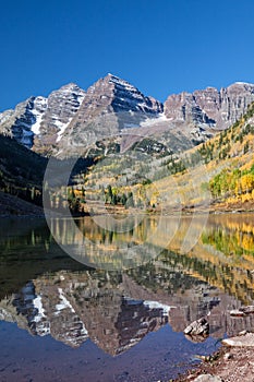 Scenic Maroon Bells Landscape in Fall