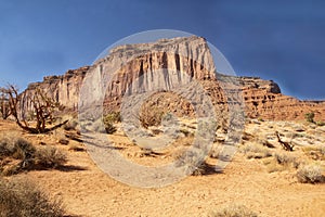 Scenic Monument Valley National Park on a sunny day.