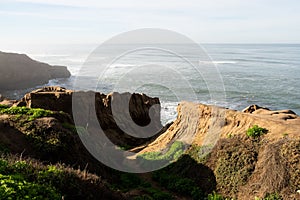 Scenic morning view of the Pacific Ocean from Sunset Cliffs in San Diego, California