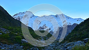 Scenic Mount Sefton & Mueller Glacier along Kea Point Track in Aoraki Mount Cook National Park