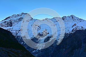 Scenic Mount Sefton & Mueller Glacier along Kea Point Track in Aoraki Mount Cook National Park