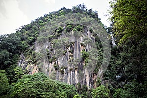 Scenic mountain around Tasik Cermin or Mirror Lake, Ipoh, Malaysia